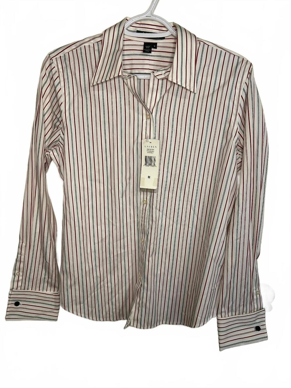 NWT LRL Striped dress shirt medium